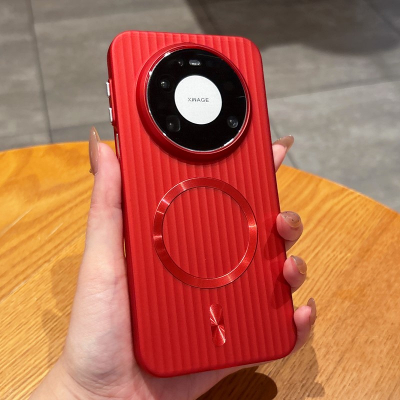 Huawei Nova 12 - Luxury Striped Metal‑Paint PC FOR Magsafe