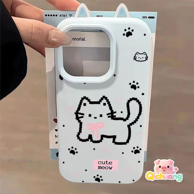 Huawei Nova 12 - Cute Cat Ear Phone Case For