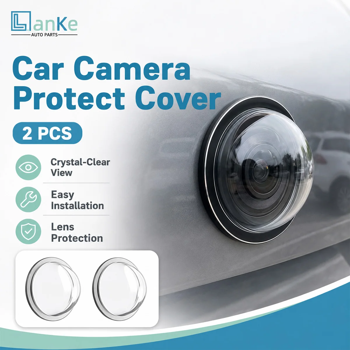 Camera Lens Protector - 2/6/12PCS Car Camera Lens Protector Rear