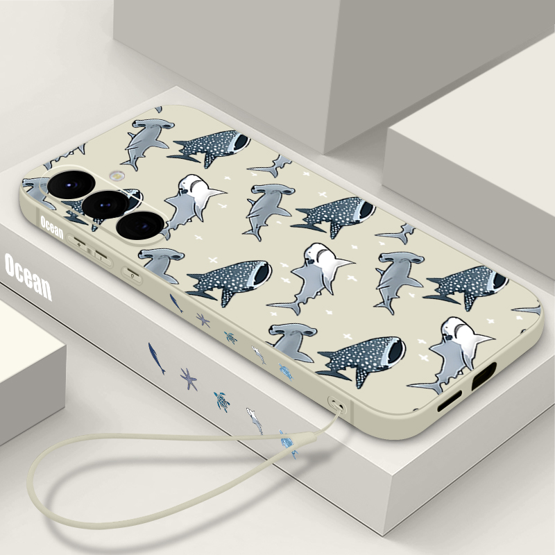 Cartoon Shark Phone Case For S - Samsung Galaxy A55 ulasan dan harga