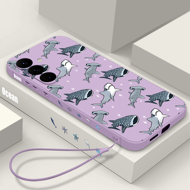 Cartoon Shark Phone Case For S - Samsung Galaxy A55 ulasan dan harga