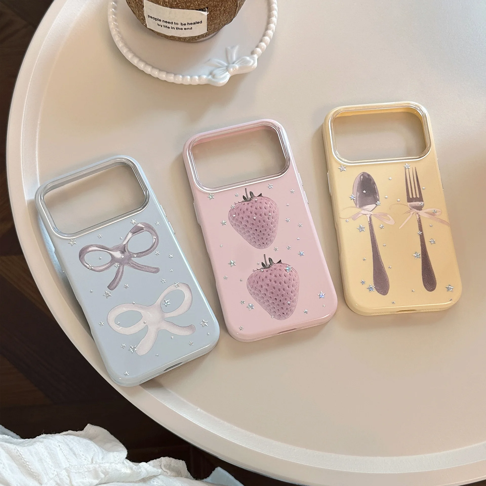 Luxury Candy Colors Sliver Sta - Apple Iphone 15 Pro Max ulasan dan harga