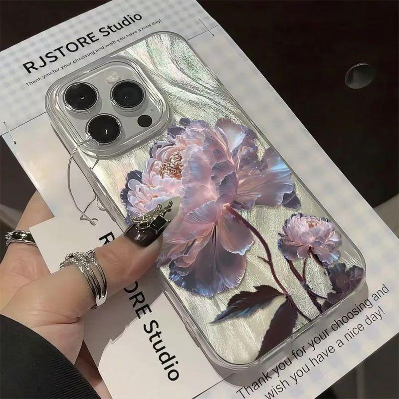 Pink Peony Lotus Pattern Phone - Samsung Galaxy A55 ulasan dan harga