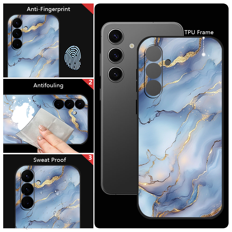Marble Print Soft TPU Lanyard  - Samsung Galaxy A55 ulasan dan harga